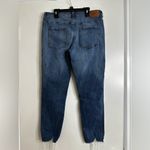 ZARA Jeans Size 8 Womens Skinny Mid Rise Dark Wash Blue Denim. Distressed. Photo 12