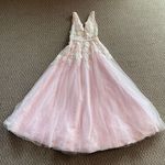 Hebeos ‼️ Light Pink V-Neck A-Line Tulle Formal Dress‼️ Photo 0