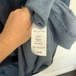 Woman Within Women’s 16W Blue Ruffle Maxi Dress Plus Size Photo 3