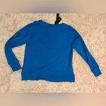 Jane and Delancey NWT Oversized Blue  Light Palm Tree Long Sleeve Shirt Sweater Photo 6