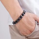Men Stainless Steel Bicycle Chain Bracelet Photo 1