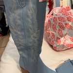 Cowgirl boots Blue Size 9 Photo 0