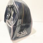 Von Dutch  Navy Blue Rounded Bowling Bag Travel Duffle Vintage Photo 5