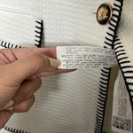 ZARA WOMAN CONTRAST TRIM SEAMED STRAIGHT CUT BLAZER Photo 6