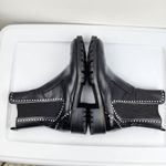 ZARA  Trafulac Studded Combat Moto Ankle Boots Black Slip On Size EU39/US 8.5 Photo 9