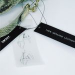 DKNY NEW  Gold Python Snakeskin LEATHER HANDBAG Shoulder Crossbody Chain Purse Photo 4