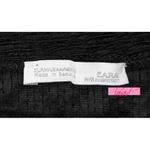 ZARA Off-The-Shoulder Top With Straps Black Long Sleeve Travel Crinkled Blouse M Photo 6