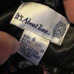 Vintage 90s satin roses smoking jacket Photo 1