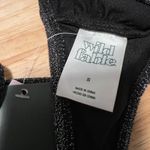 Wild Fable  Women's Black Lurex High Neck Halter Bikini Top - Size Small - NWT Photo 1