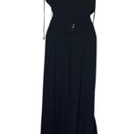 Planet Blue  Life v-neck black rayon maxi dress S Photo 2