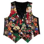 Christmas Vest M/L Nutcracker Gingerbread Holiday Festive Party Vintage Novelty Red Size undefined Photo 0