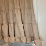 Style House Women's  Cream V-Neck Baby Doll Ruffle Swing Dress Size Medium Photo 6