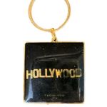 Vintage MOM Keychain Star Hollywood Walk of Fame Black Gold Metal 2” VGUC Photo 1