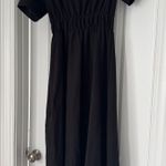 Black Short Sleeve Maxi Dress Size M Photo 0