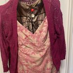 🌸🌸🌸BOGOHO 🌸🌸🌸Isabella DaMarco Pink Floral Sleeveless Dress with Matching Shrug Size 14 Photo 14