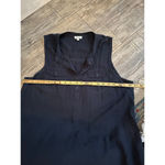 Splendid  Women's Black Sleeveless Button Front Mini Dress Size Large Photo 1