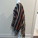 Evereve NWT  Woven Heart Poncho One Size Photo 1