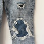 We The Free Free People My Own Lane Straight Jeans Acid Wash Distressed Size 25 Photo 4
