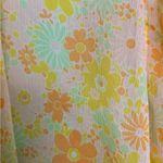 Aerie NWOT Floral Yellow Chiffon Cropped Cape Coverup One Size Photo 6