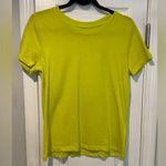 J.Crew NWOT Essentials Size S Neon Yellow Green Cotton Crew Neck Tee Shirt Photo 0