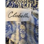 Cleobella Wrap Dress Small Blue Pattern Short Sleeve Lightweight Photo 9