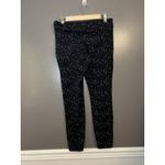 Old Navy  Leggings Womens Medium Black White Grid Print Stretch Pull On Cotton Photo 3