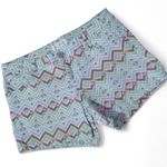 CP Jeans  Juniors Mint Green Aztec Print Shorts - Size 5 Photo 0