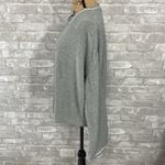  Madewell Gray Piped Waffle Knit Pajama Long Sleeve Shirt Photo 2
