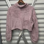 SheIn Lilac Purple Teddy Cropped Sweater Photo 0