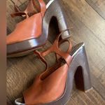 Dries Van Noten  Leather T-Strap
Sandals - Brown heels  boho spring designer $800 Photo 6