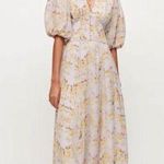 ALLSAINTS Aspen Momo Floral Midi Dress Purple Womens SIze 10 Photo 0