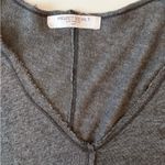 Project Social T  Grey Dark V-Neck T-Shirt Photo 3