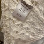 NWT Uncharted Threads Size L Cream Stretchy Knit Crochet Terry Cover Up Dress White Size L Photo 7