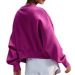 Nike Women's Over-Oversized Crew-Neck Sweatshirt - Hot Fuschia M Photo 5