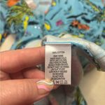 Quacker Factory  Lightweight Cardigan Tropical Vacation Print Size Small Blue Photo 5