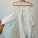 Solitaire  Swim White Cold Shoulder Coverup size small Photo 1