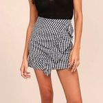 Lulus LULU’S Collegiate Class Black And White Gingham Mini Skirt Photo 0