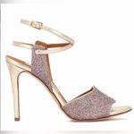 Veronica Beard   Suma Glitter Metalic Heels In Confetti Gold Size 39/9 USA Photo 1