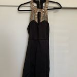 Tibi  Black/Gold Metallic Sequin Front Dress, Size‎ Medium Photo 1