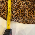 Ralph Lauren Lauren  Leopard Print Pajama Shirt Top Gold Monogram Crest Small Photo 6