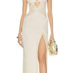 NBD Mika Maxi Dress in Ivory large New Womens Long Gown Photo 8