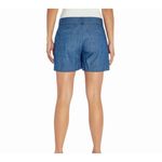 Isaac Mizrahi  100% Cotton Chambray Blue‎ Tailored Bermuda Shorts Women's 4 Photo 1