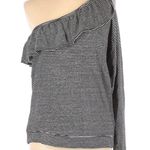 Joie Nordstrom  Aleesha Knit Top L NWT One Shoulder Striped Sweater Long Sleeve Photo 1