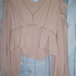 Lush Clothing Lush boho v-neck fairycore Cropped top Photo 3