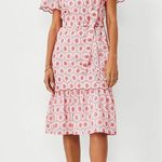 Ann Taylor NWT Eyelet Red and White Shift Dress NO BELT Size XS Photo 2