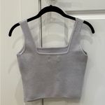 Abercrombie & Fitch  Gray Knit Crop Top Photo 3
