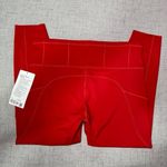 Lululemon Fast and Free High Rise Tights Leggings in Dark Red Size 14 NWT Photo 6