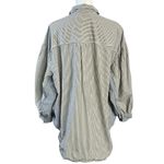 We The Free Free People Oversized Happy Hour Oxford Button Down Shirt Large Preppy Stripes Photo 9