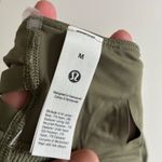 Lululemon New  Nulux Strappy Back Sports Bra Medium Olive Green Workout Athletic Photo 4