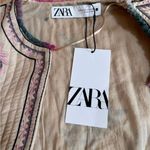 ZARA Floral Embroidered Vest NWT S Photo 5